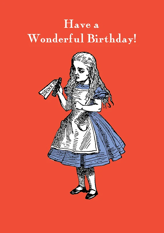 Alice in Wonderland greeting card by Hype
