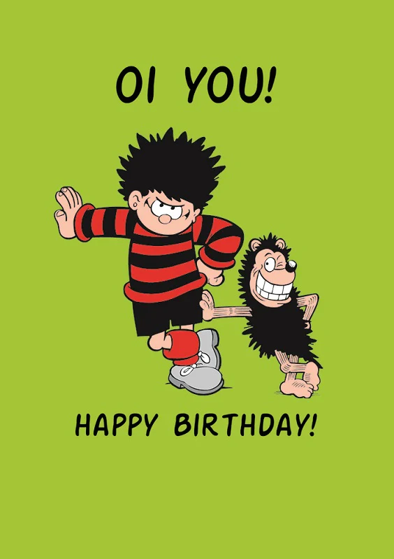 Beano greeting card by Hype