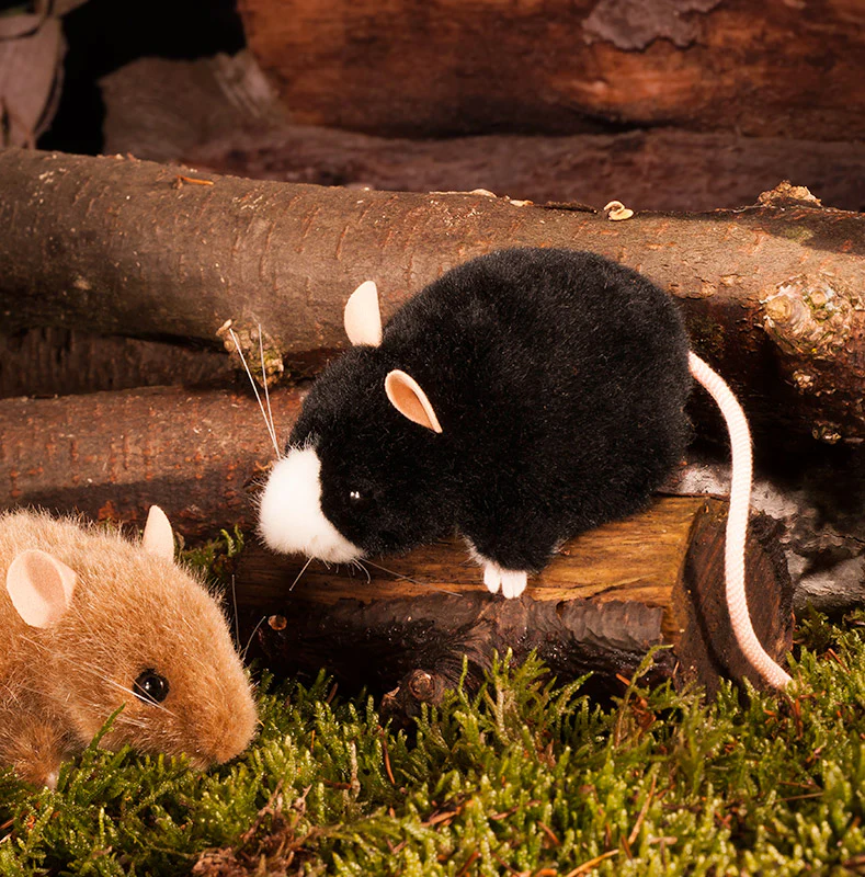 Mouse by Kosen - 8cm, black and white - Image 2