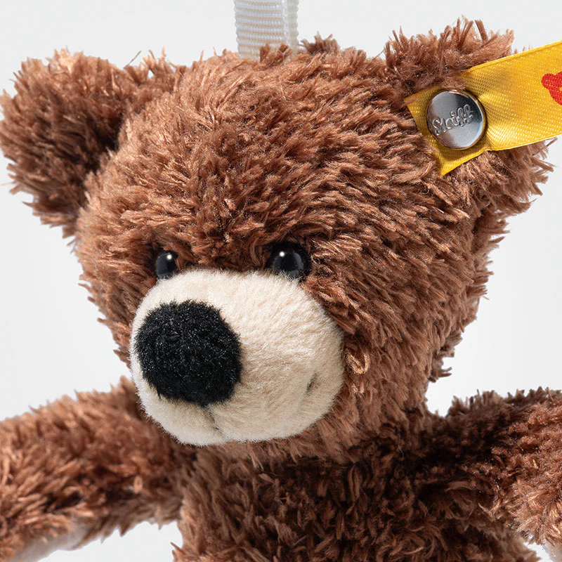 Chocolate Brown Fynn Teddy Bear Keyring by Steiff - 12cm - Image 4