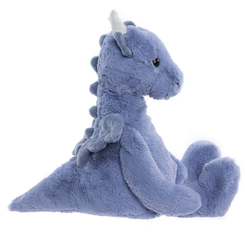 Denim Blue Draco Dragon by Charlie Bears - 34cm - Image 2