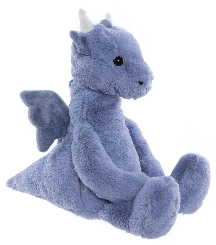 Denim Blue Draco Dragon by Charlie Bears - 34cm - Image 4