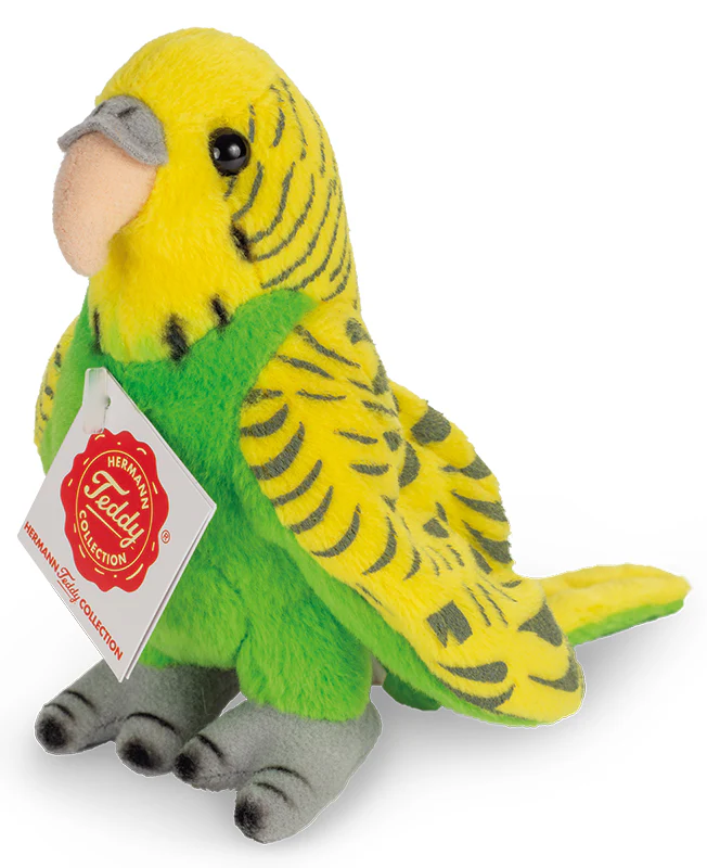 Budgerigar, green by Teddy Hermann - 13cm