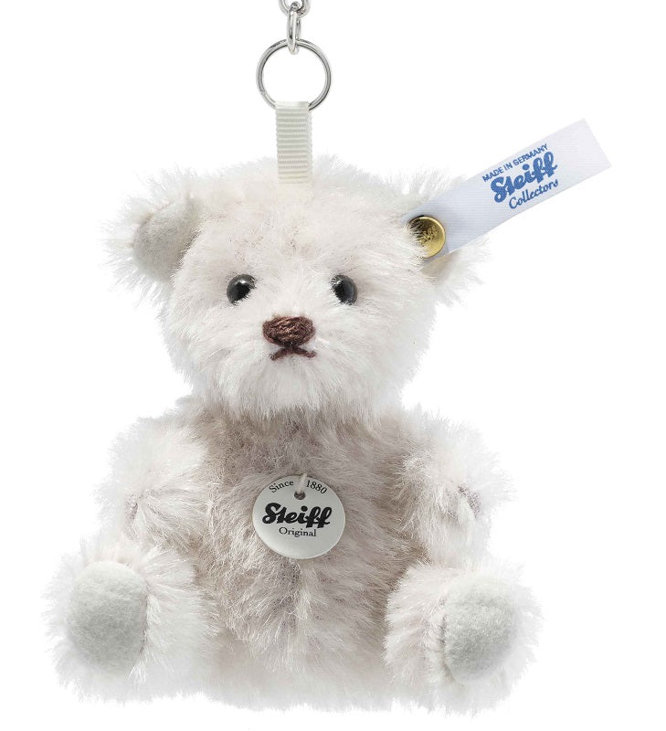 Mini Teddy Bear Keyring by Steiff - 8cm - grey - Image 2