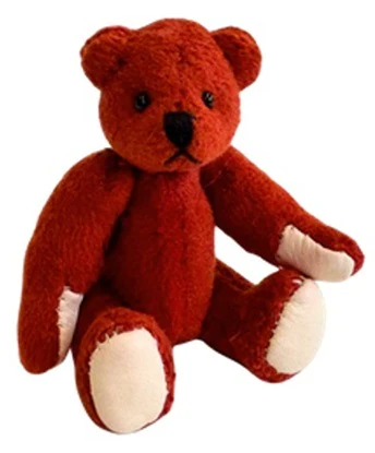 Miniature Teddy Bear by Teddy Hermann - 6cm, rusty red