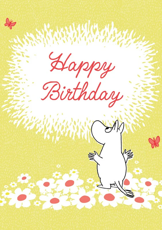 Moomin greeting card by Hype