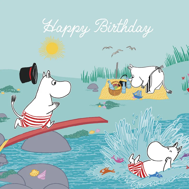 Moomin greeting card by Hype