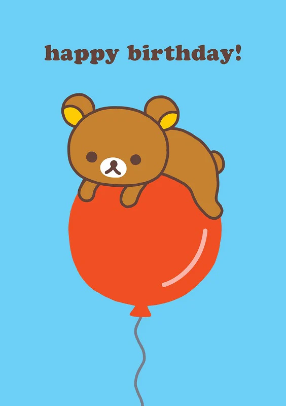 Rilakkuma greeting card by Hype
