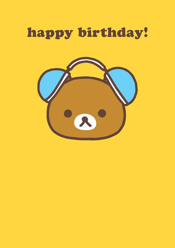 Rilakkuma greeting card by Hype