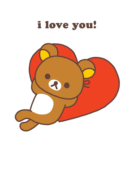 Rilakkuma greeting card by Hype