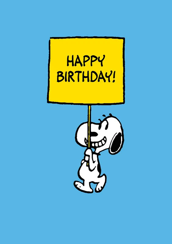 Snoopy greeting card by Hype